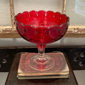 Vintage INDIANA GLASS Ruby Compote